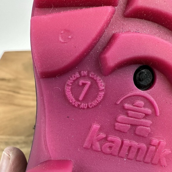 New Kids Kamik Snowbug 5 Insulated Faux Fur Lined Waterproof Snow Boots Size 7 C - Picture 8 of 8